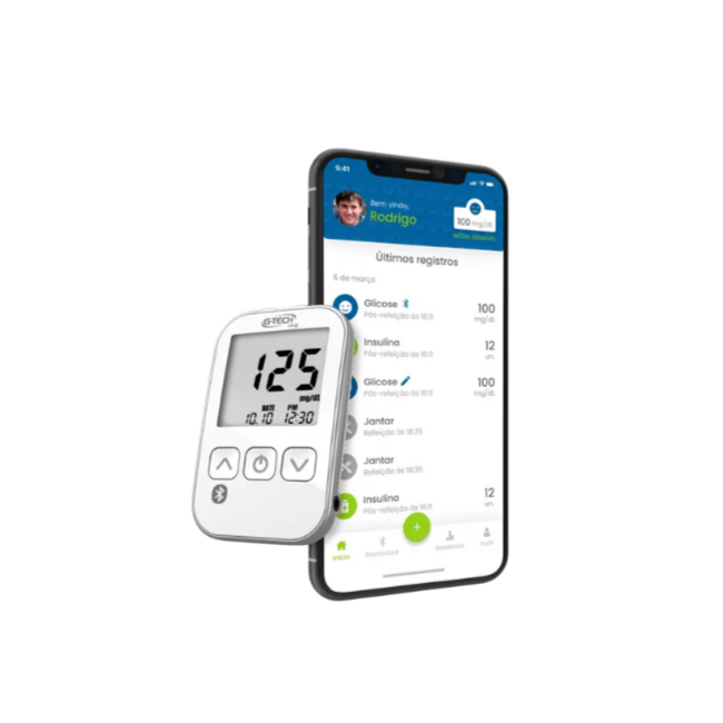 Medidor de glicose G-Tech Lite Smart
