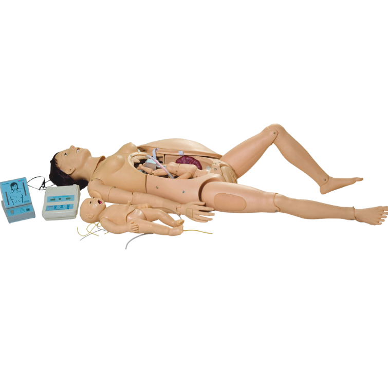 Modelo de Manequim Avançado de Parturiente / Neonatal, Simulador com RCP e Suporte de Emergência