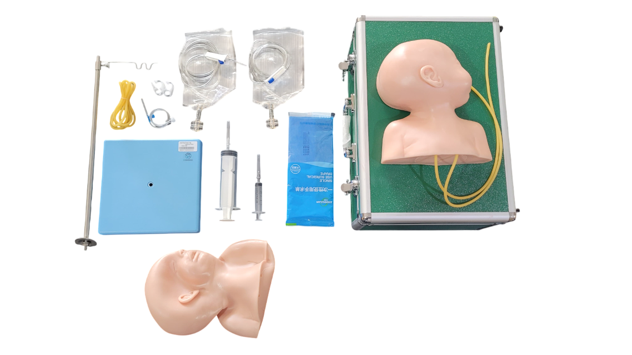 Simulador de Cabeça Neonatal para Punção Venosa – Posição Lateral
