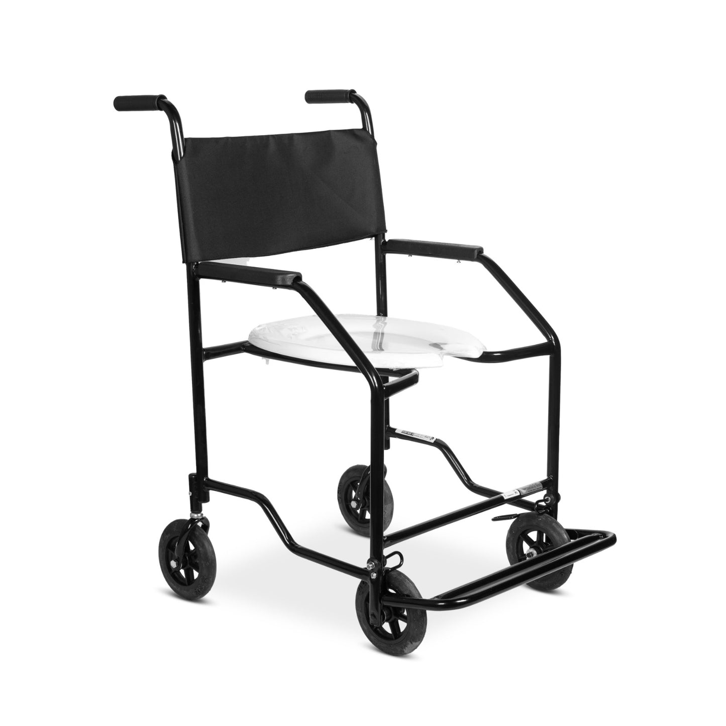 Cadeira de Rodas Higiênica – Estrutura em Aço Carbono Preta