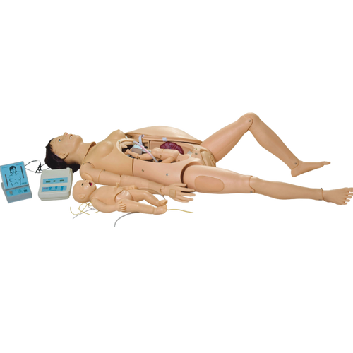 Modelo de Manequim Avançado de Parturiente / Neonatal, Simulador com RCP e Suporte de Emergência